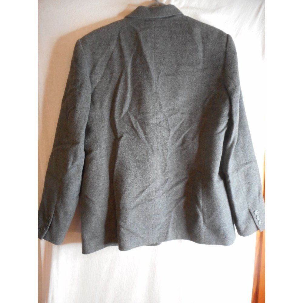 Women's Size 14 Grey wool lined Blazer Jacket by Style & Co Collection - Picture 3 of 3